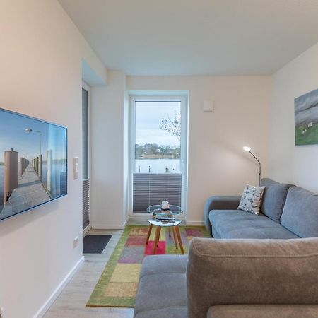 Ferienwohnung "Halligstork" Direkt Am Nordseedeich Mit Blick Auf Den See 노드스트랜드 외부 사진