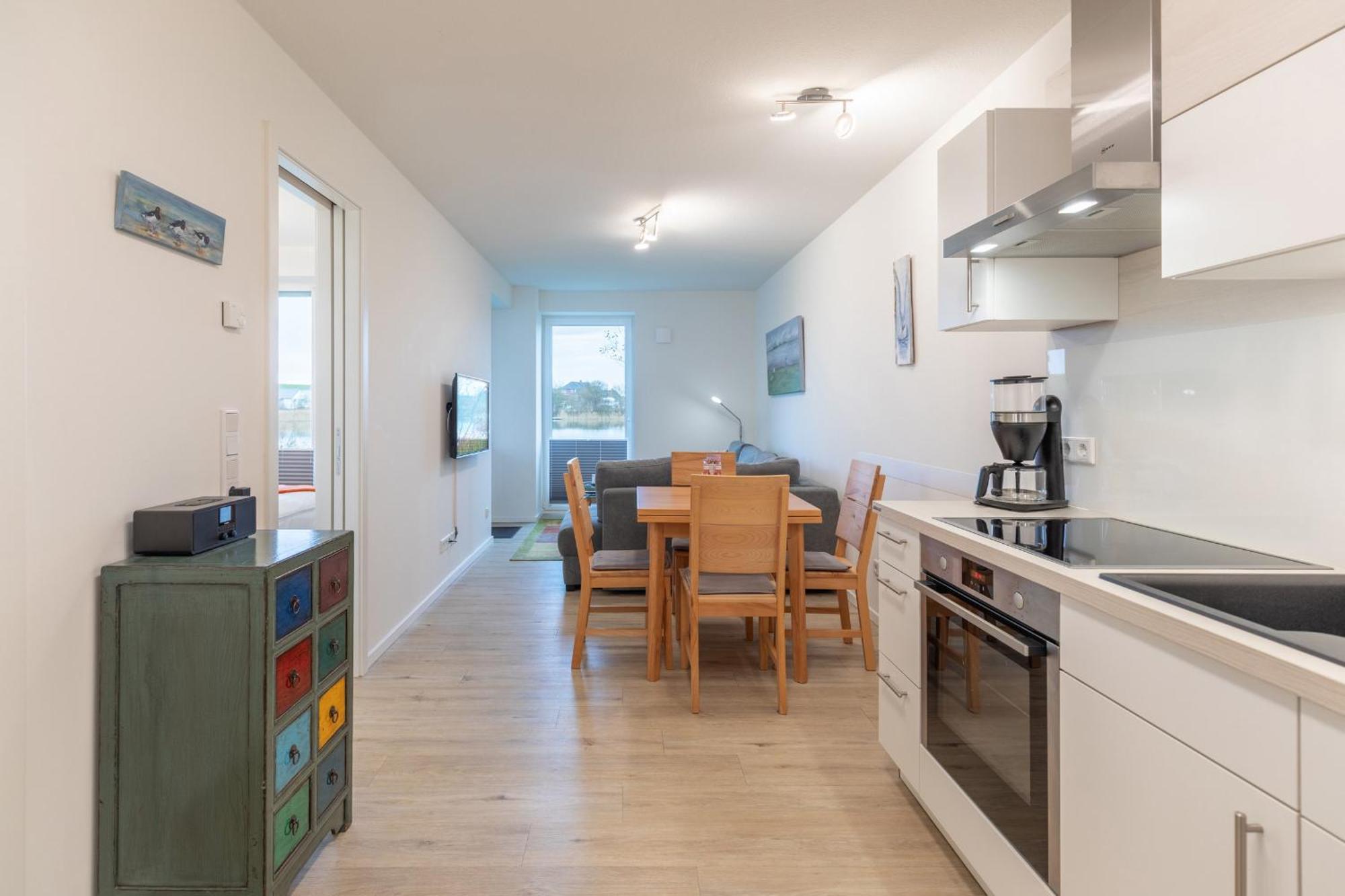 Ferienwohnung "Halligstork" Direkt Am Nordseedeich Mit Blick Auf Den See 노드스트랜드 외부 사진